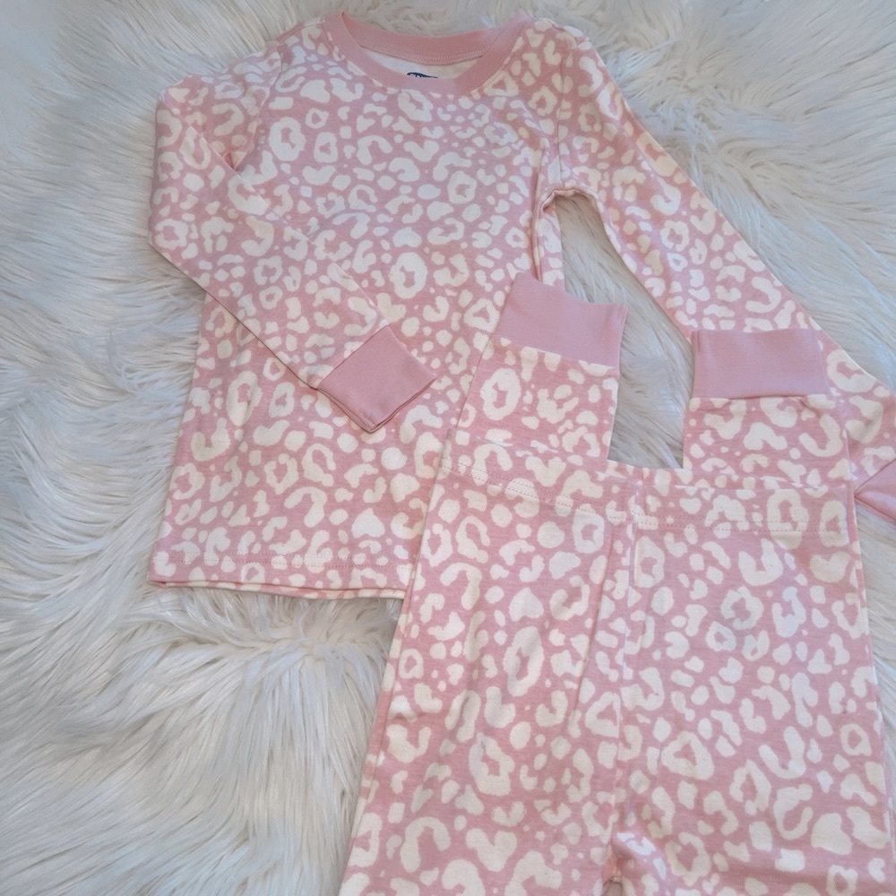 Pink Leopard Kids Pajamas
